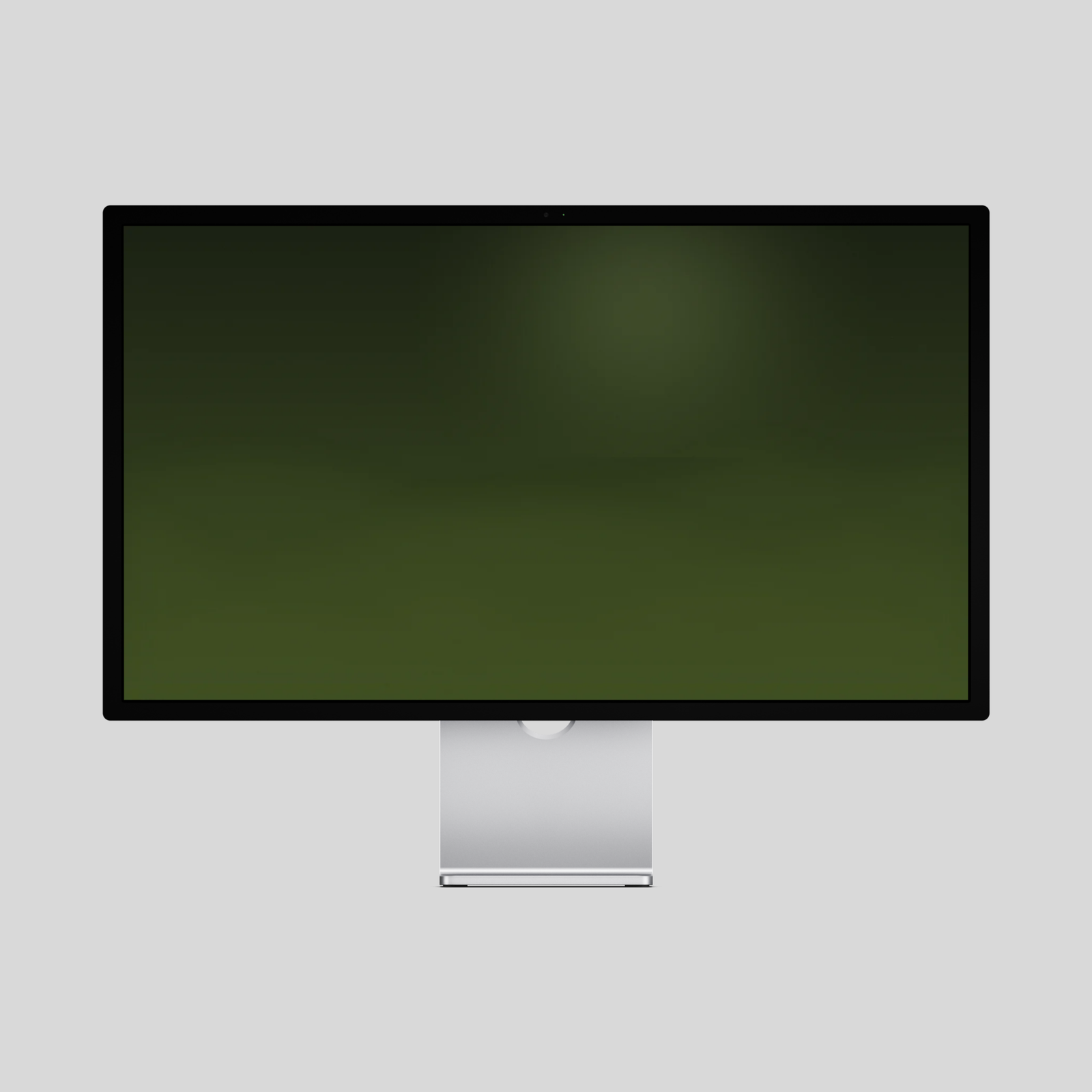 Backgrounds — Creation shown on a desktop display, a soft olive green gradient