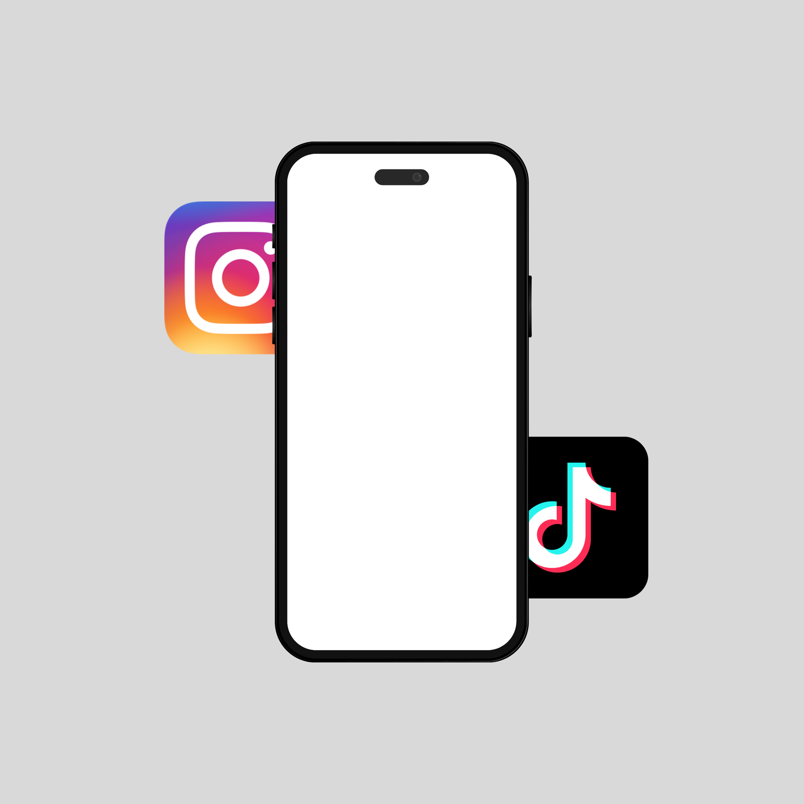 Youth Ministry Content Kit — a smartphone displayed alongside Instagram and TikTok app icons